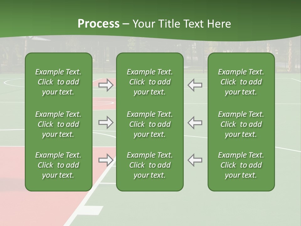 Hoop Basket Outside PowerPoint Template
