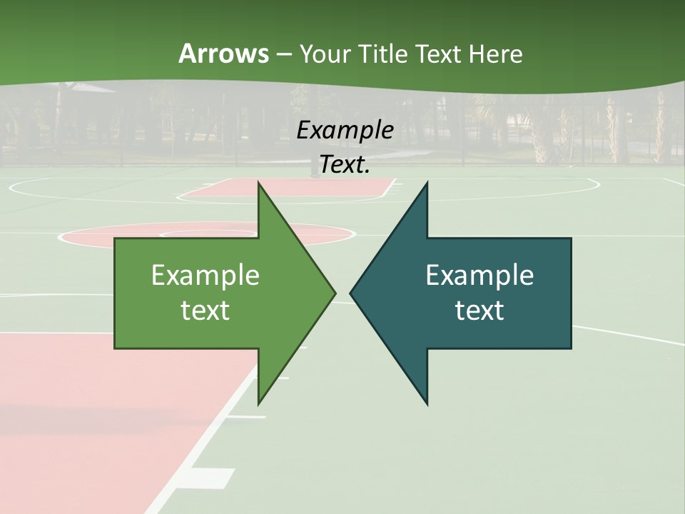 Hoop Basket Outside PowerPoint Template
