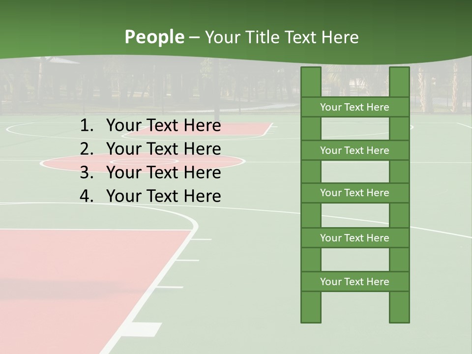 Hoop Basket Outside PowerPoint Template