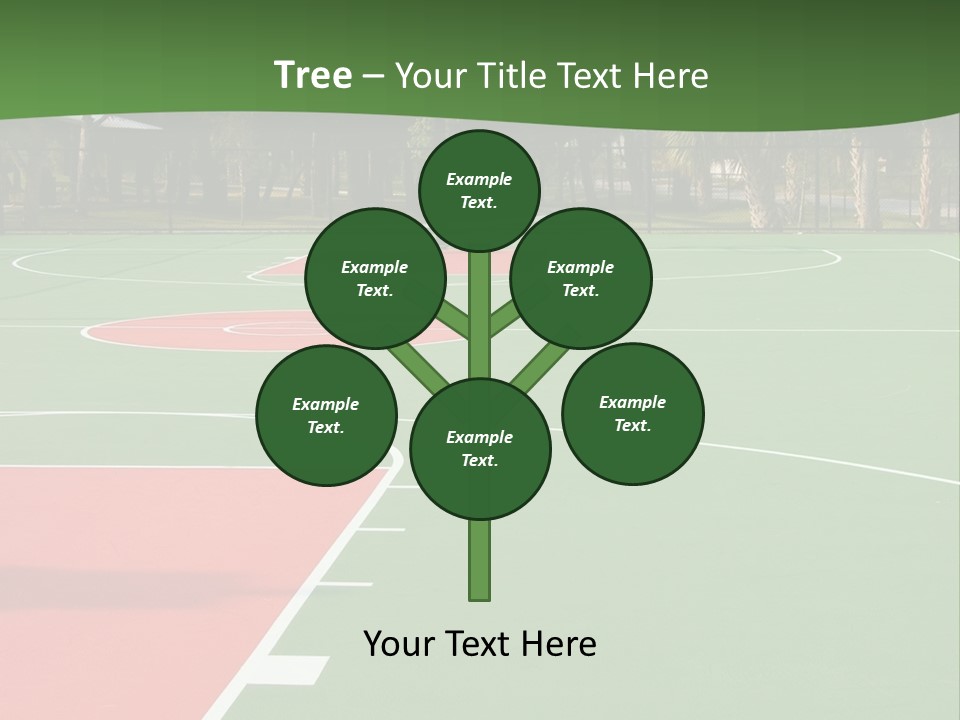 Hoop Basket Outside PowerPoint Template