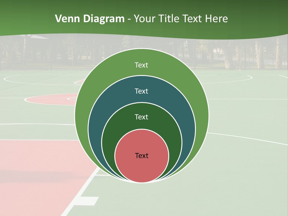 Hoop Basket Outside PowerPoint Template