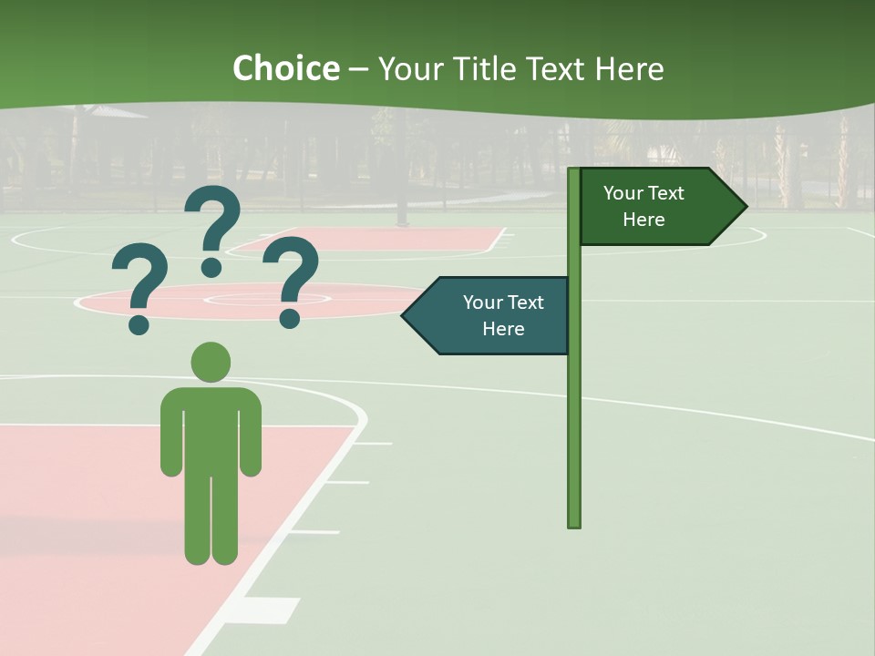 Hoop Basket Outside PowerPoint Template