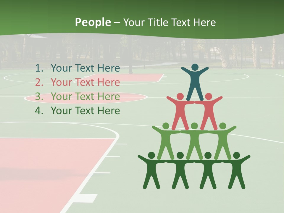 Hoop Basket Outside PowerPoint Template