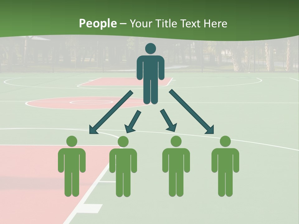 Hoop Basket Outside PowerPoint Template