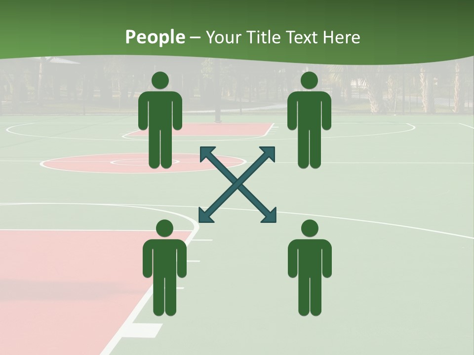 Hoop Basket Outside PowerPoint Template