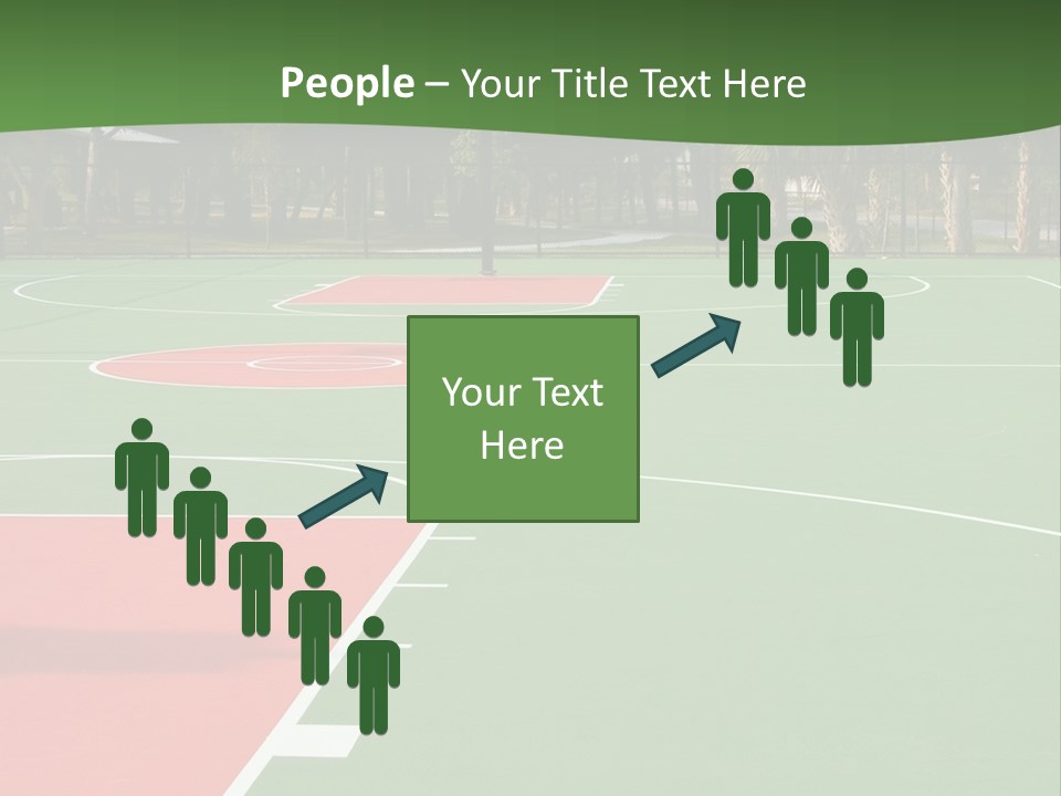 Hoop Basket Outside PowerPoint Template