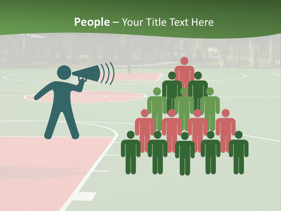 Hoop Basket Outside PowerPoint Template