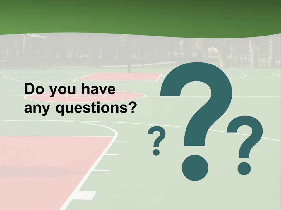 Hoop Basket Outside PowerPoint Template