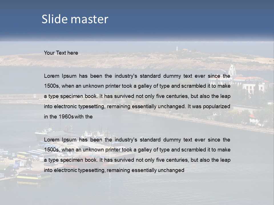 Yachting Ship Holiday PowerPoint Template