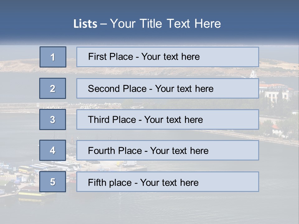 Yachting Ship Holiday PowerPoint Template