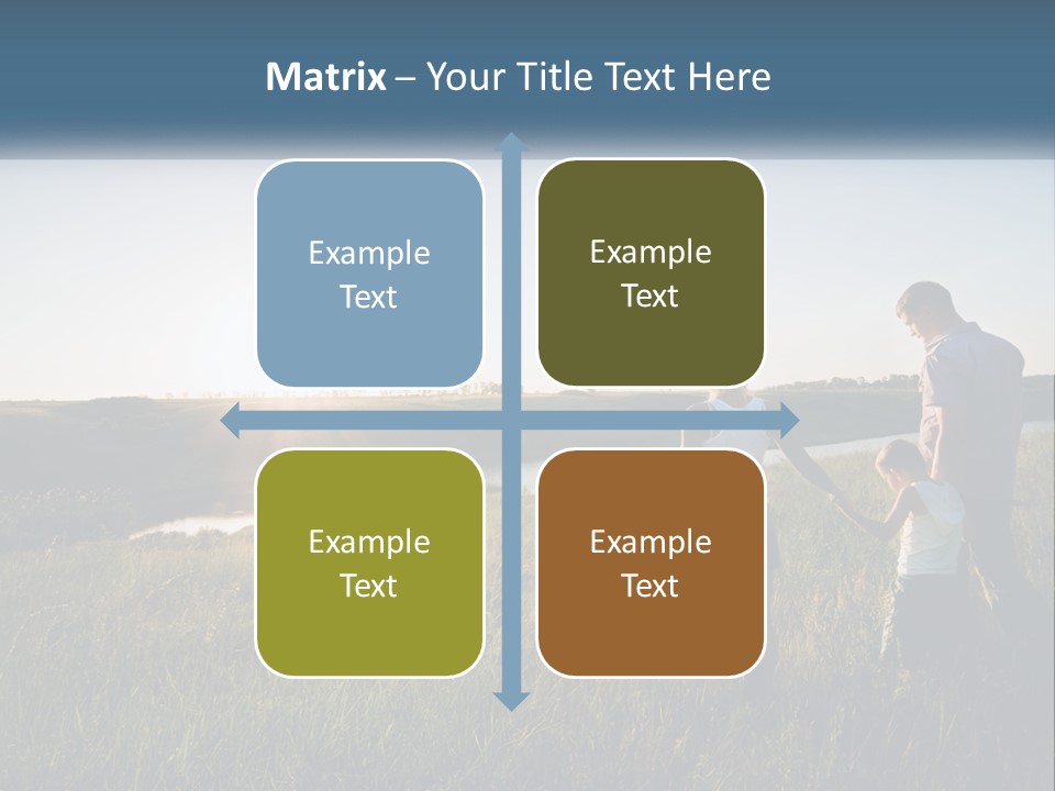 Woman Happy Field PowerPoint Template