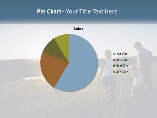 Woman Happy Field PowerPoint Template