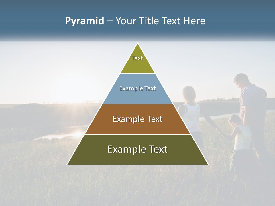 Woman Happy Field PowerPoint Template