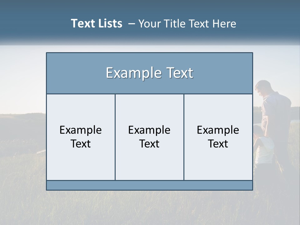 Woman Happy Field PowerPoint Template