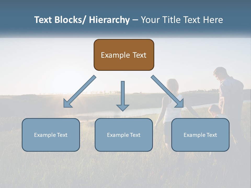 Woman Happy Field PowerPoint Template