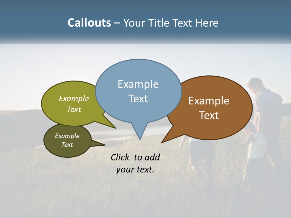 Woman Happy Field PowerPoint Template