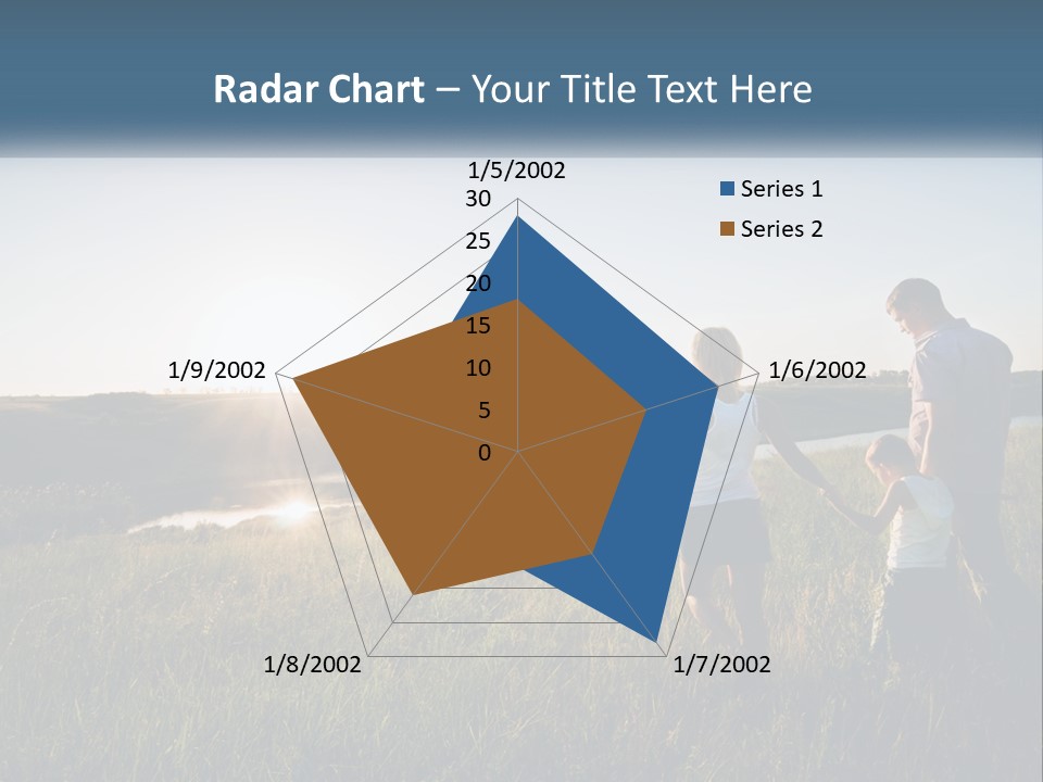 Woman Happy Field PowerPoint Template
