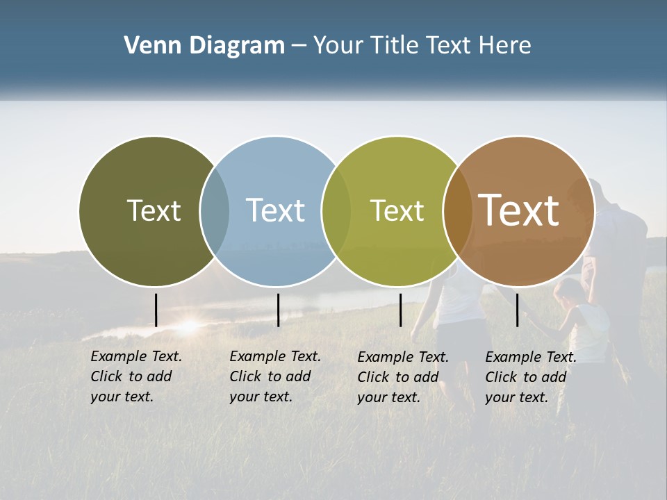 Woman Happy Field PowerPoint Template