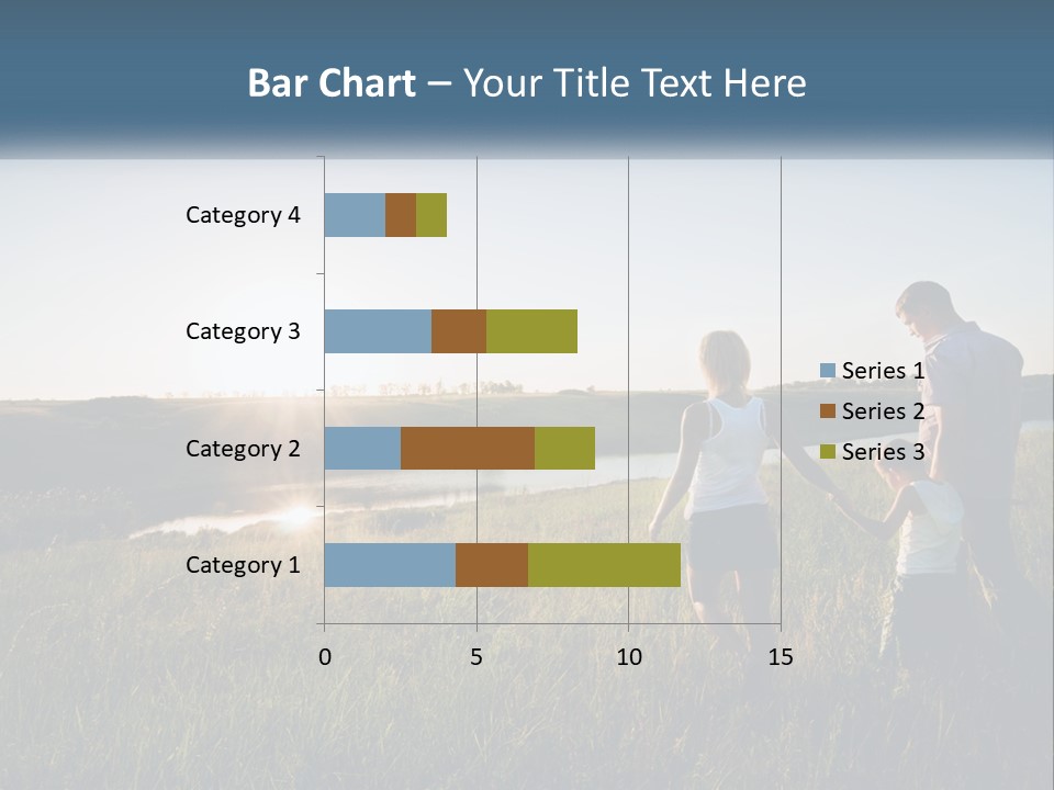 Woman Happy Field PowerPoint Template