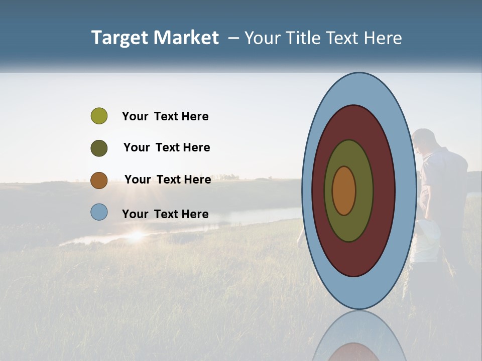 Woman Happy Field PowerPoint Template