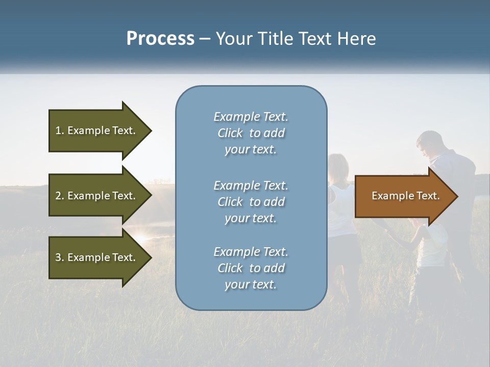Woman Happy Field PowerPoint Template