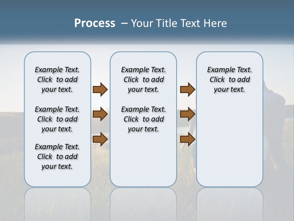 Woman Happy Field PowerPoint Template