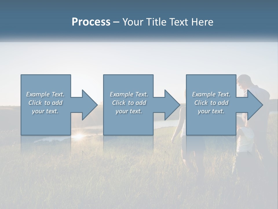 Woman Happy Field PowerPoint Template