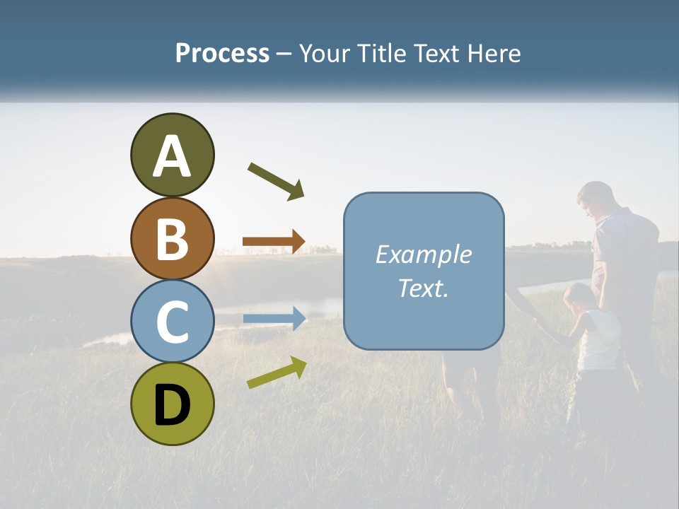 Woman Happy Field PowerPoint Template