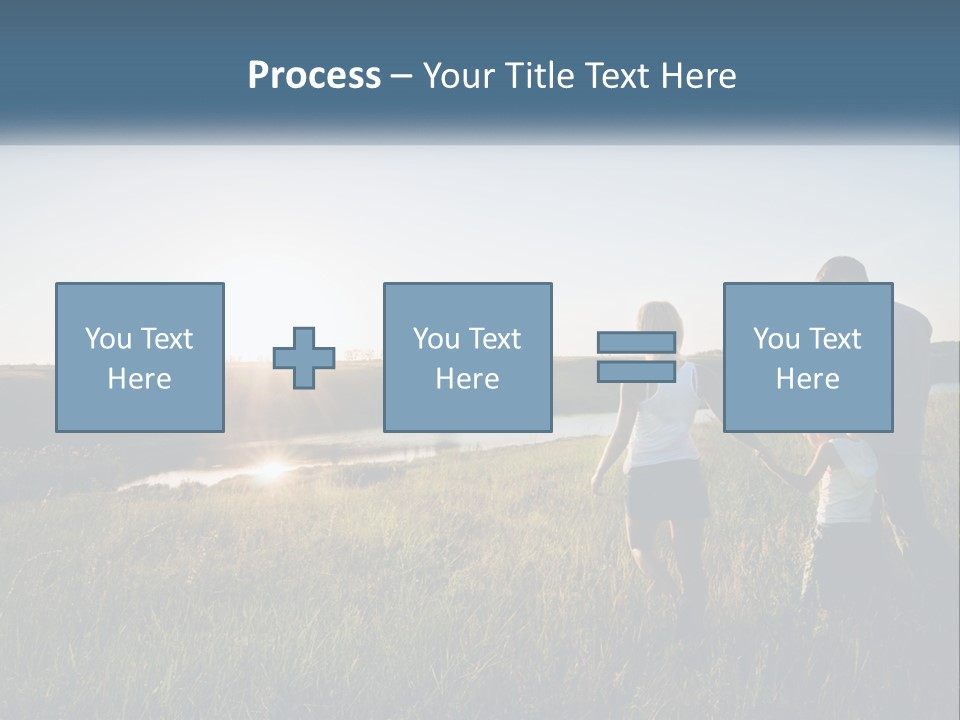Woman Happy Field PowerPoint Template