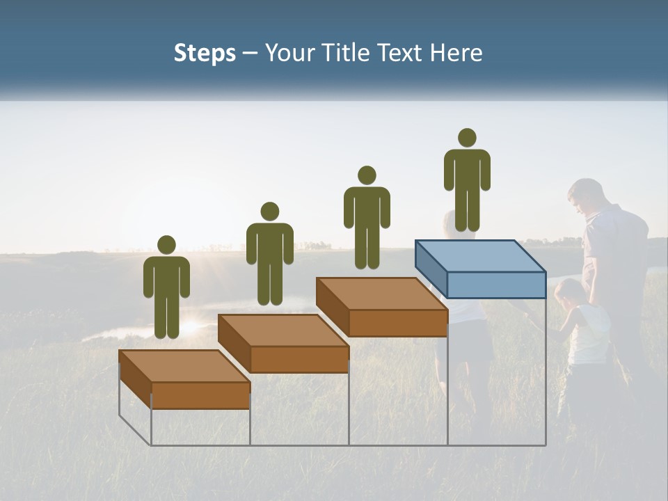 Woman Happy Field PowerPoint Template