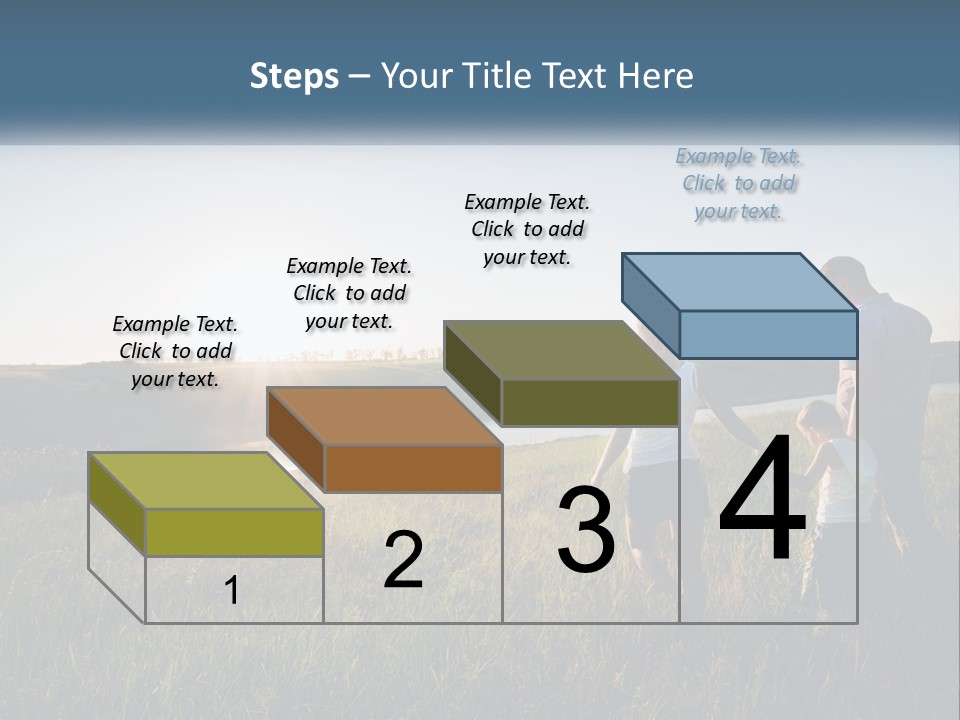Woman Happy Field PowerPoint Template