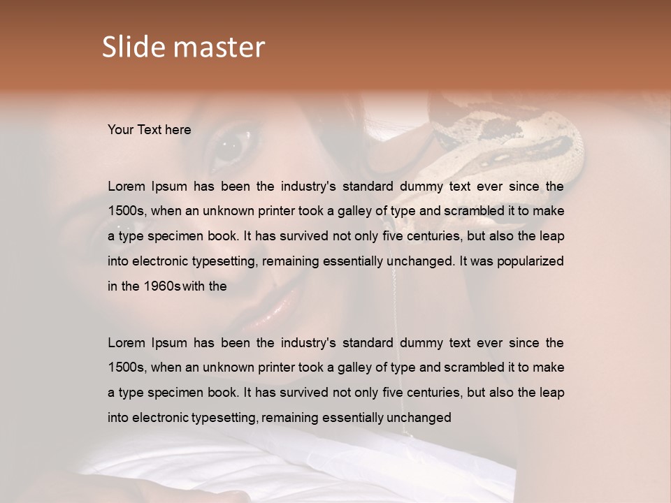 Female Women Youthful PowerPoint Template