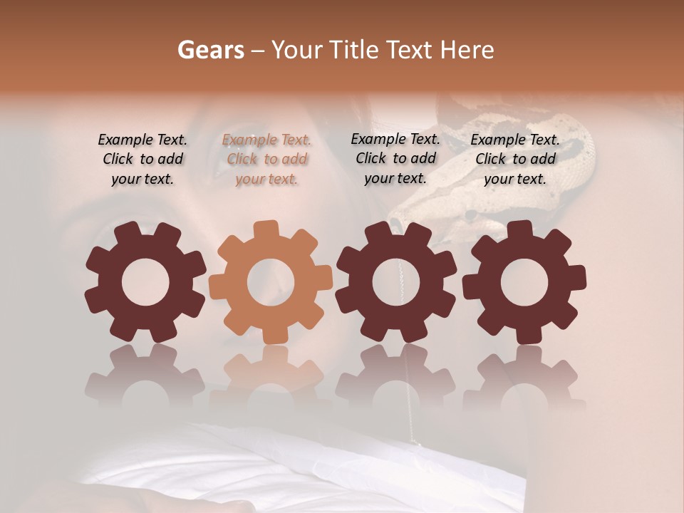 Female Women Youthful PowerPoint Template