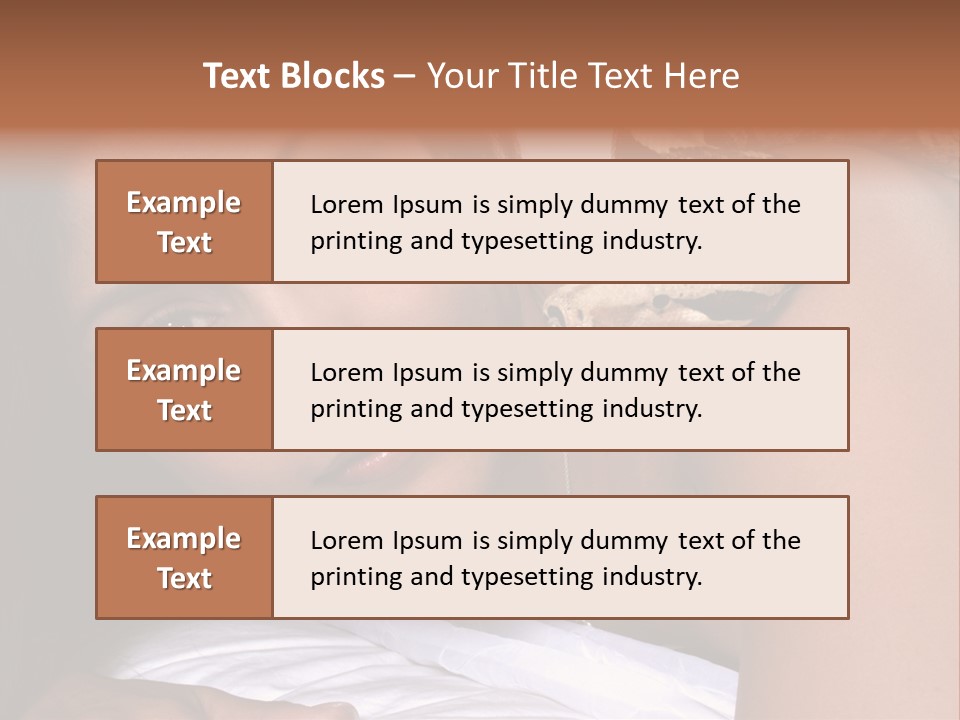 Female Women Youthful PowerPoint Template