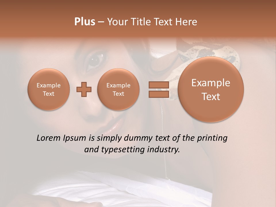 Female Women Youthful PowerPoint Template