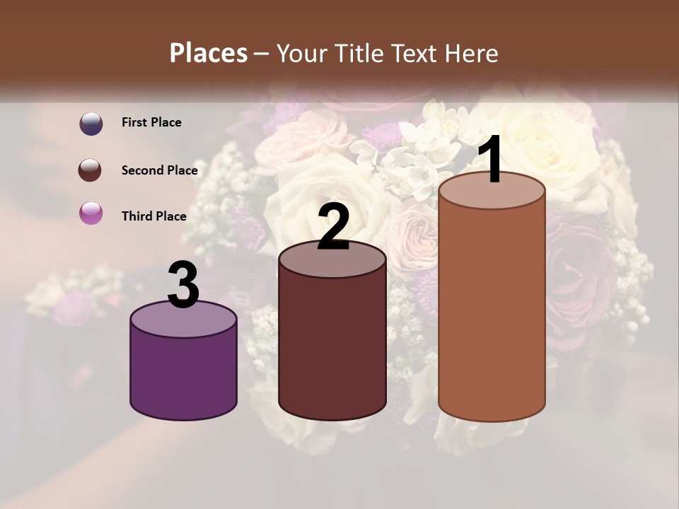 Bouquet Bride Commitment PowerPoint Template