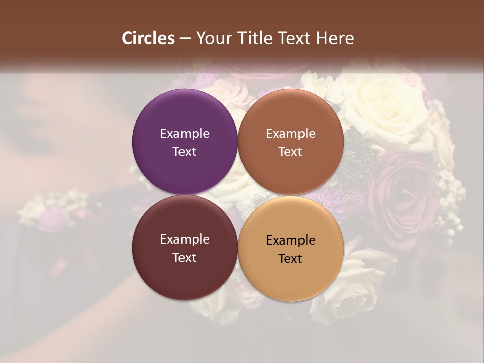 Bouquet Bride Commitment PowerPoint Template