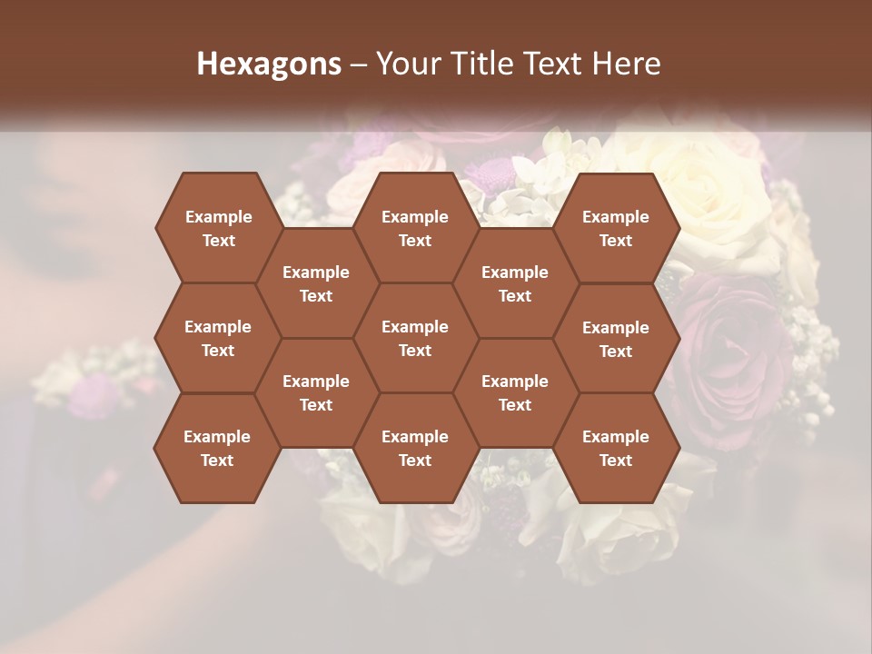 Bouquet Bride Commitment PowerPoint Template