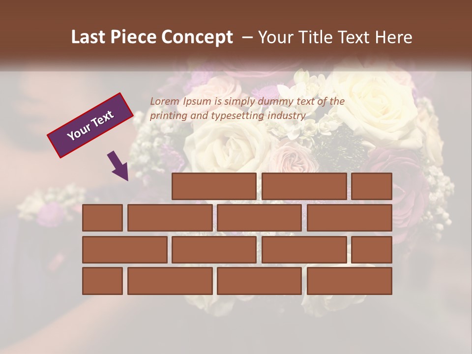 Bouquet Bride Commitment PowerPoint Template