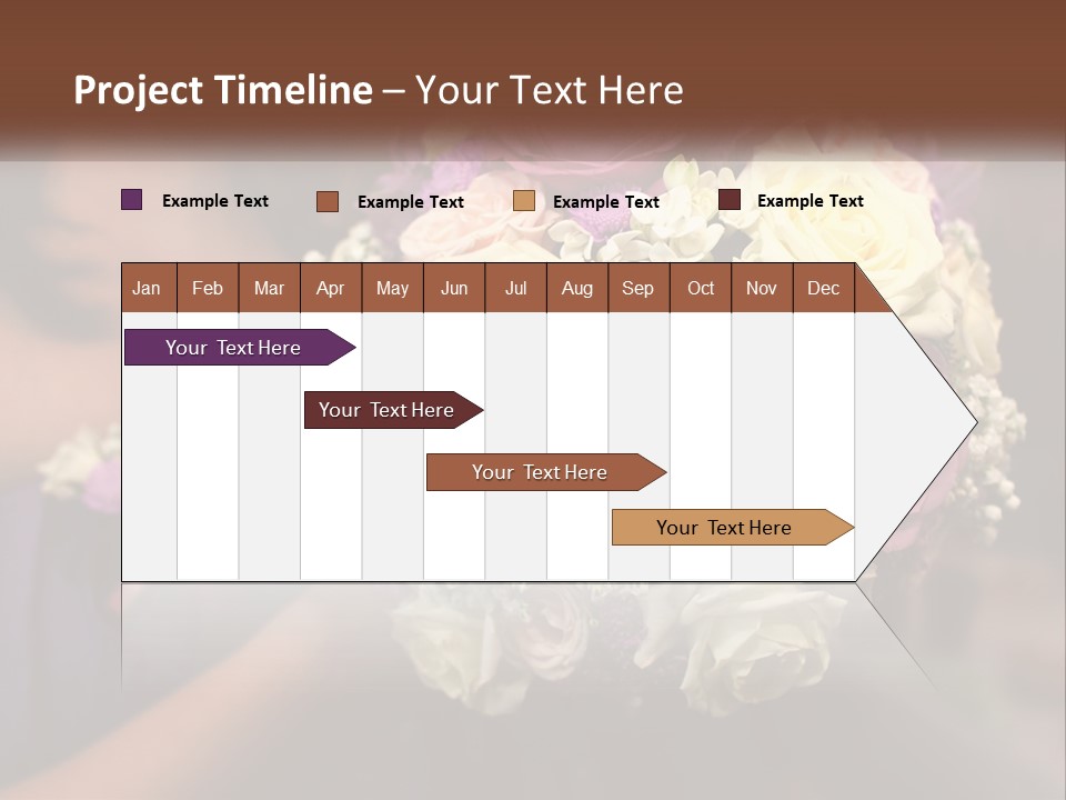 Bouquet Bride Commitment PowerPoint Template
