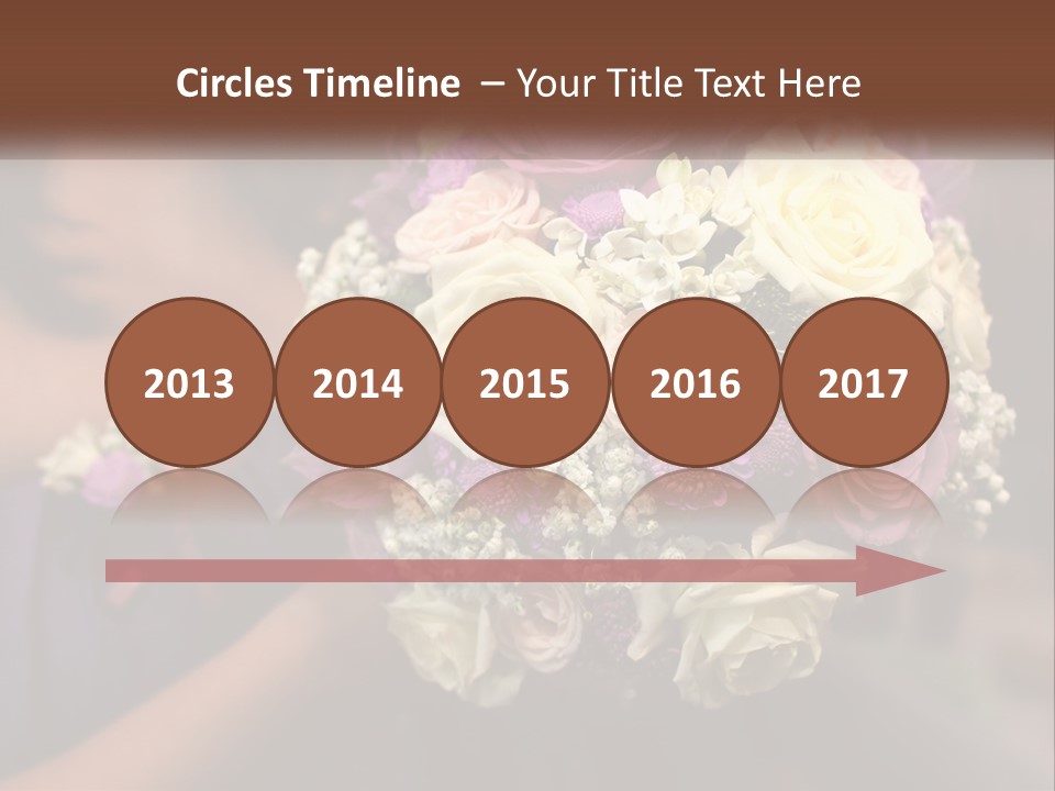 Bouquet Bride Commitment PowerPoint Template