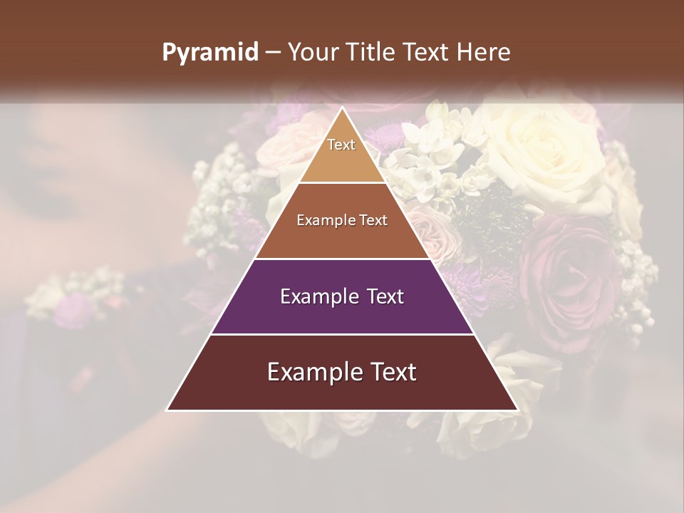 Bouquet Bride Commitment PowerPoint Template