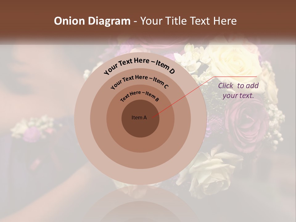 Bouquet Bride Commitment PowerPoint Template