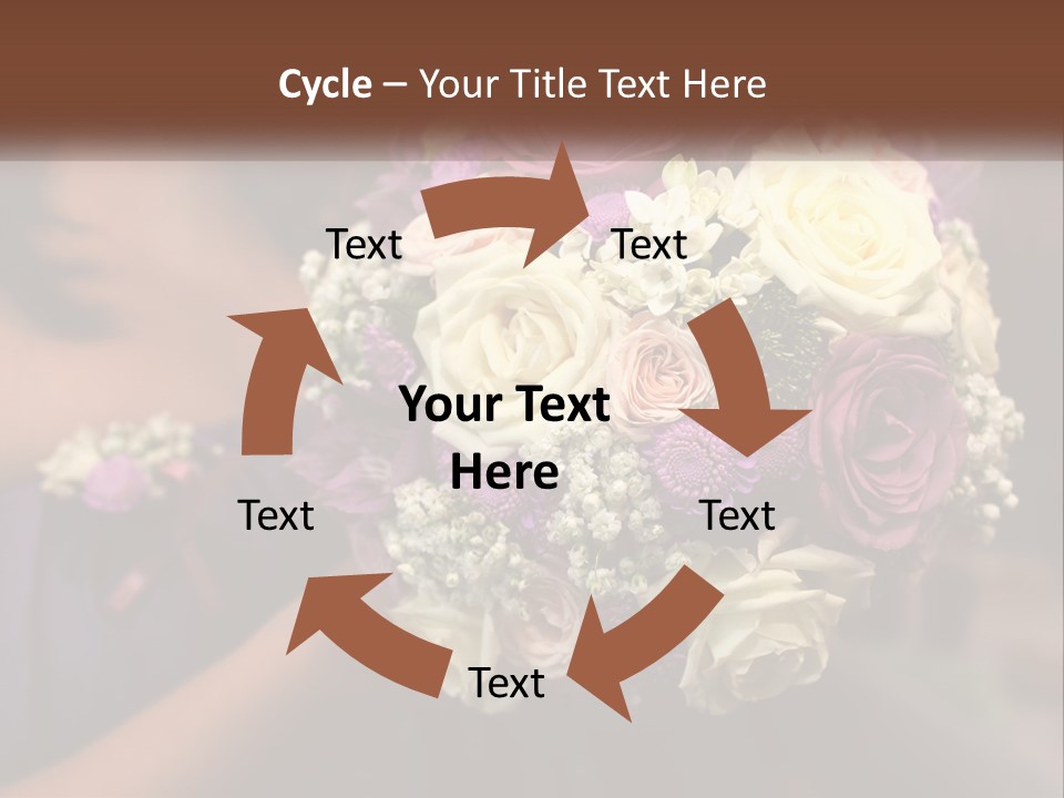 Bouquet Bride Commitment PowerPoint Template