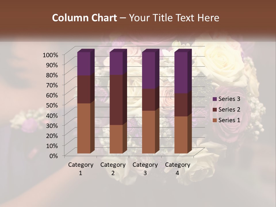 Bouquet Bride Commitment PowerPoint Template