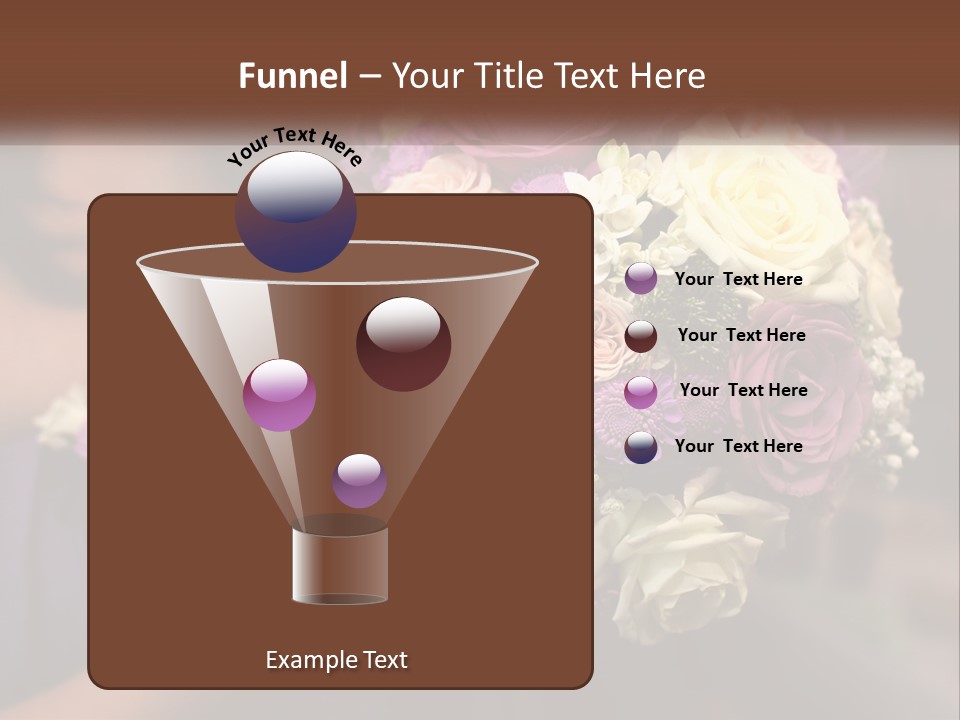 Bouquet Bride Commitment PowerPoint Template