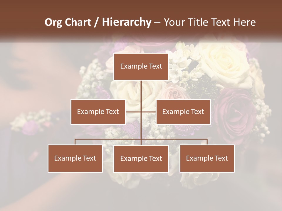 Bouquet Bride Commitment PowerPoint Template