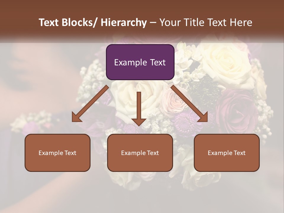 Bouquet Bride Commitment PowerPoint Template