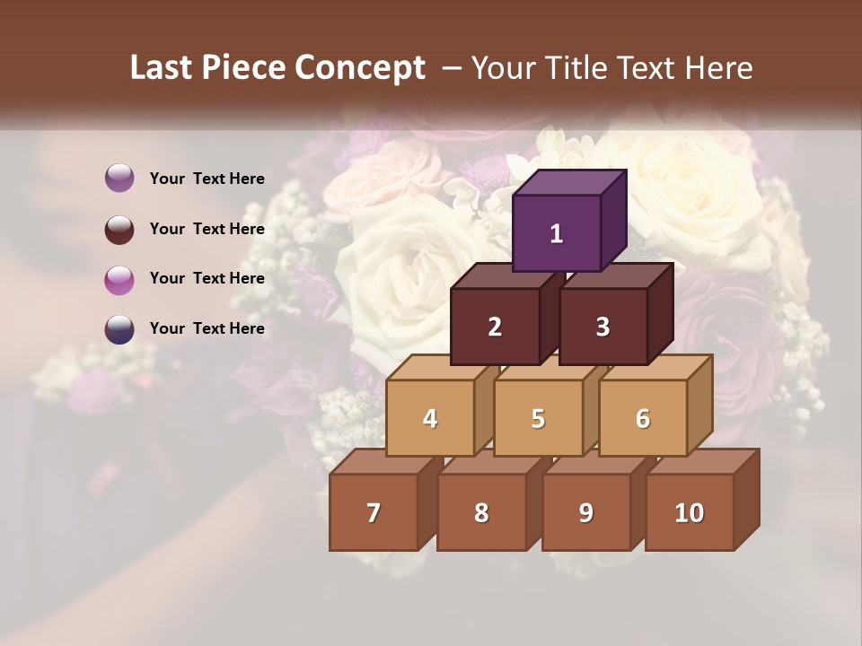 Bouquet Bride Commitment PowerPoint Template