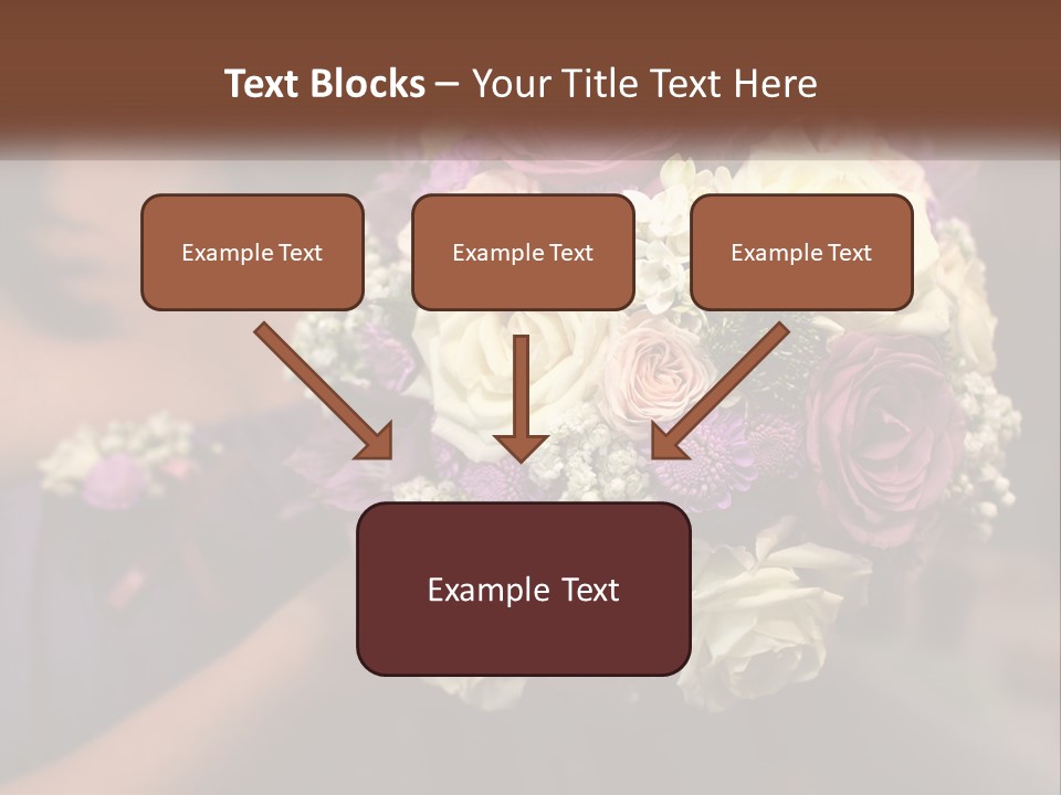 Bouquet Bride Commitment PowerPoint Template